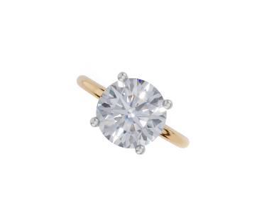 18ct Yellow Gold Round Cut 3.00 Carat of Diamond Ring