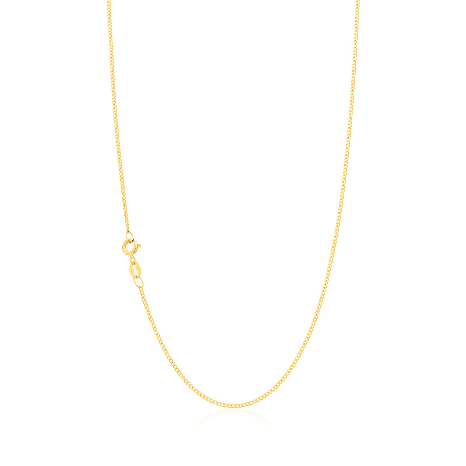 18ct Yellow Gold 55cm Curb Diacut Chain