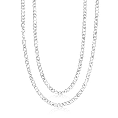 Sterling Silver 50cm Bevdicut 150 Gauge Chain