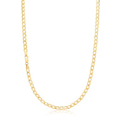 9ct Yellow Gold 55cm Long Curb 120 Gauge Chain