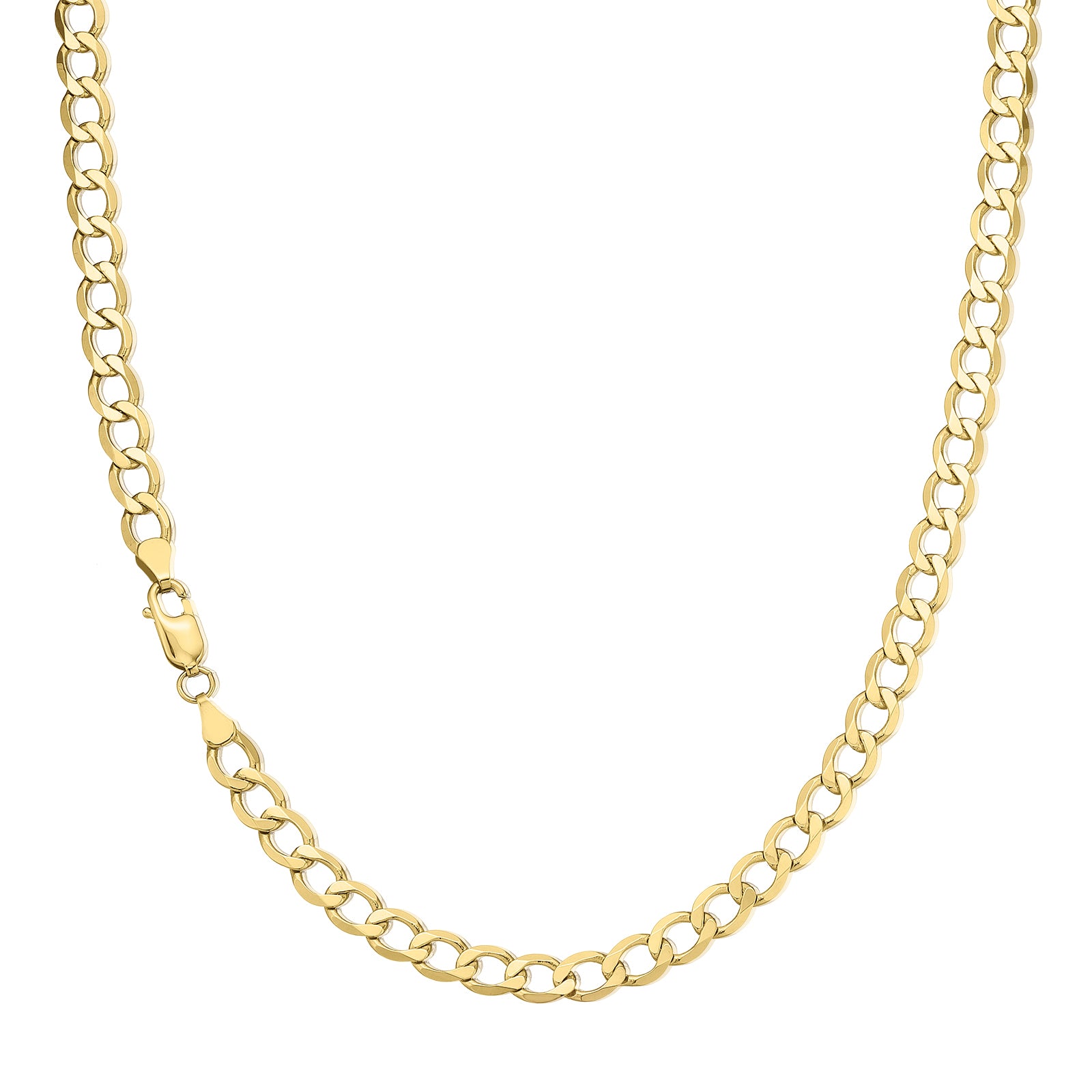 9ct Yellow Gold 50cm Long Curb 150 Gauge Chain