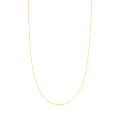 9ct Yellow Gold 40cm Round Belcher 35 Gauge Chain