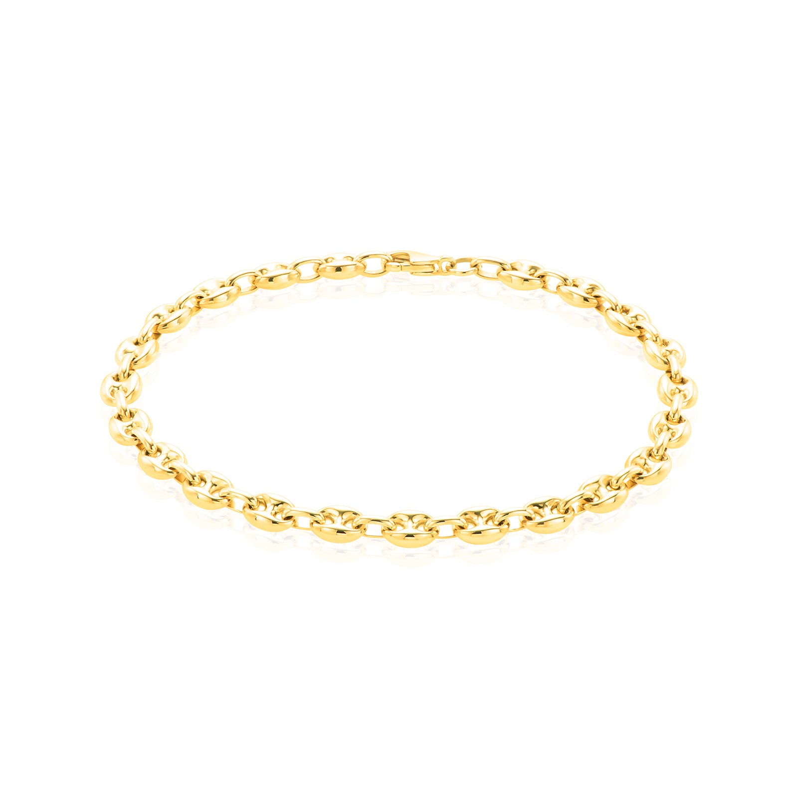 9ct Yellow Gold 19cm Gucci Link Bracelet – Mazzucchelli's