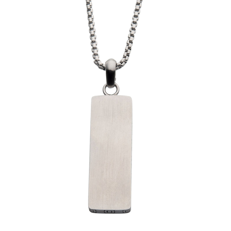Stainless Steel 55cm Engrave Pendant