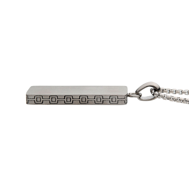 Stainless Steel 55cm Engrave Pendant