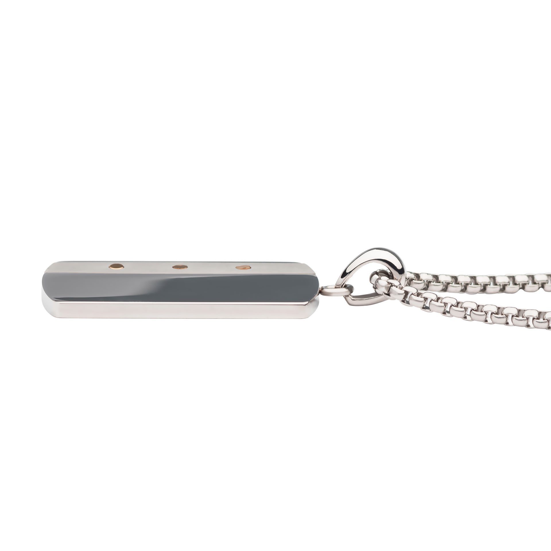 Stainless Steel 55cm Men's Dog Tag with Chain