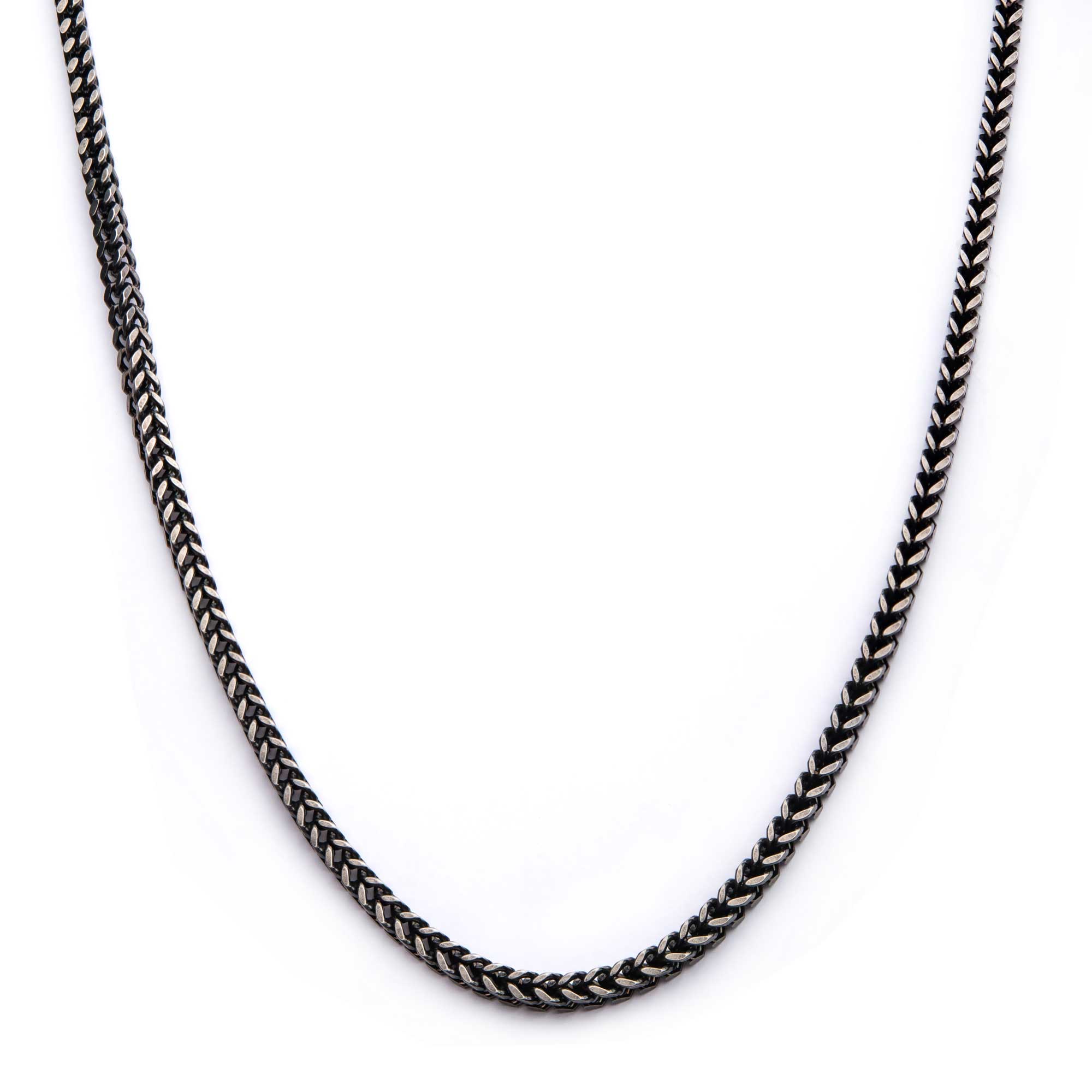 Stainless Steel 50cm Oxidized Curb Chain – $279.00 – Mazzucchelli's
