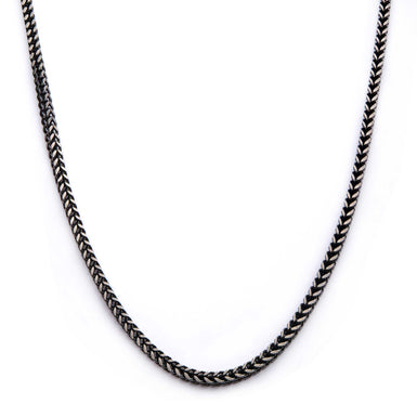 Stainless Steel 50cm Oxidized Curb Chain