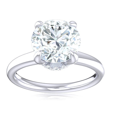 Promise 18ct White Gold Round Brilliant Cut 2.10 Carat tw Lab Grown Certified Diamond Ring