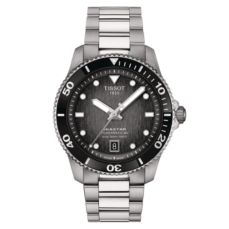 Tissot Seastar 1000 Powermatic 80 40mm Watch T1208071105100
