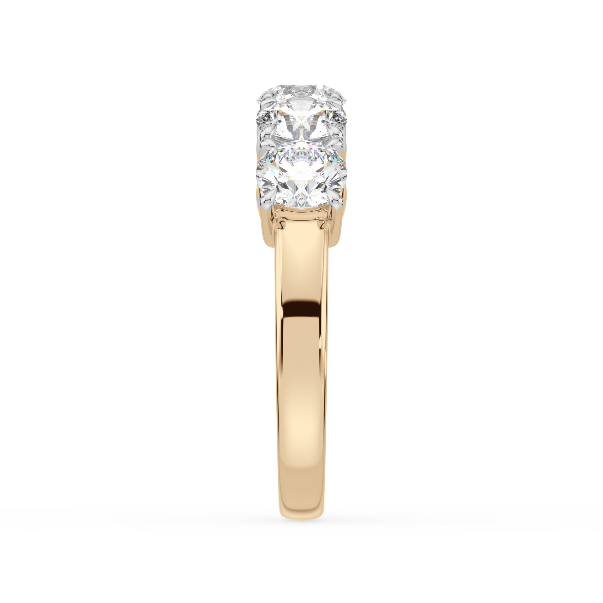 18ct Yellow Gold Round Cut 2 Carat tw Lab Grown Diamond Ring