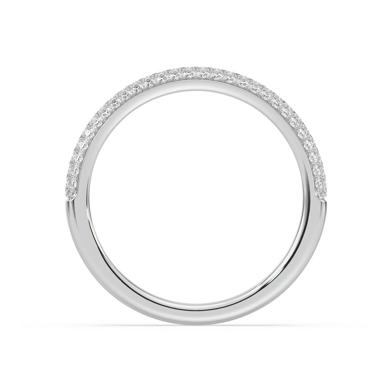 18ct White Gold Round & Marquise Cut 0.25 Carat tw Lab Grown Diamond Ring