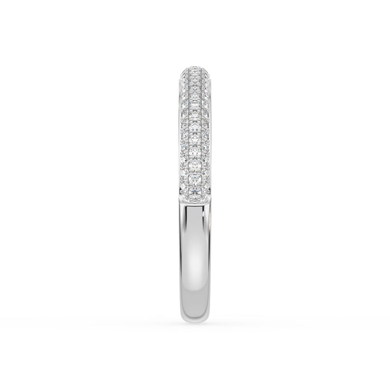 18ct White Gold Round & Marquise Cut 0.25 Carat tw Lab Grown Diamond Ring