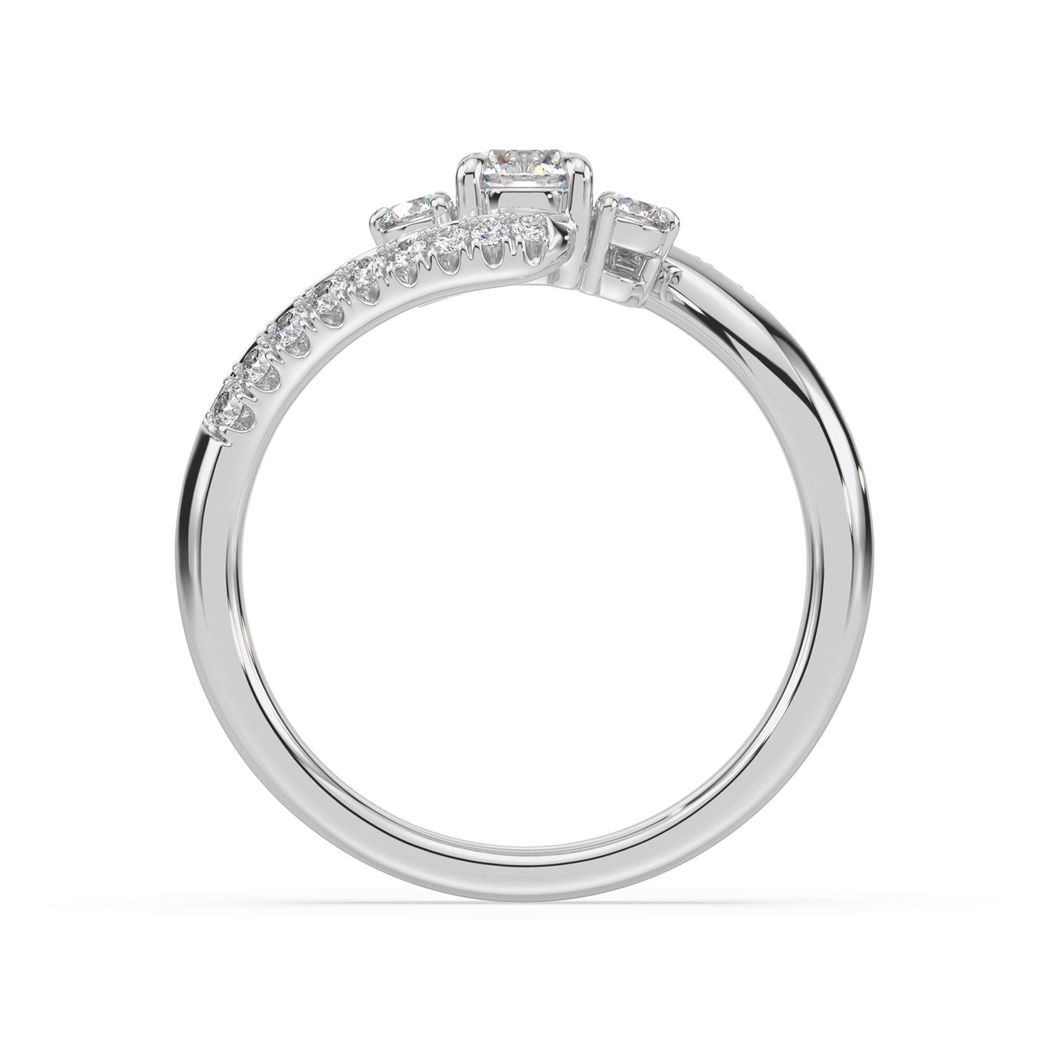 18ct White Gold Round Cut 0.50 Carat tw Diamond Ring