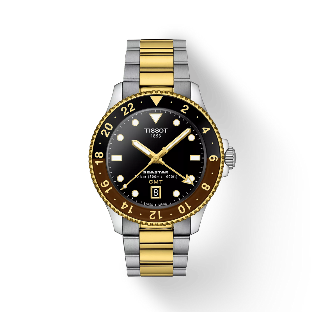 美品 フルセット TISSOT SEASTAR 1000 QUARTZ GMT Tissot Tissot Seastar 1000 Quartz GMT 001-505-00508 | Cellini