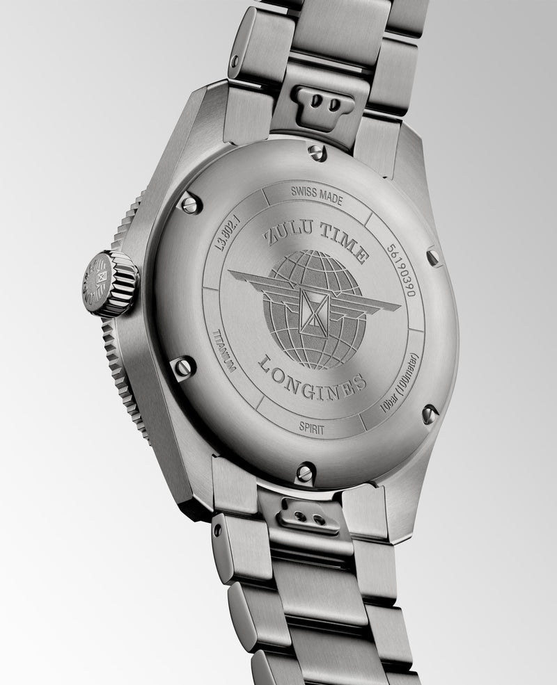 Longines Spirit Zulu Time Titanium Watch L38021536