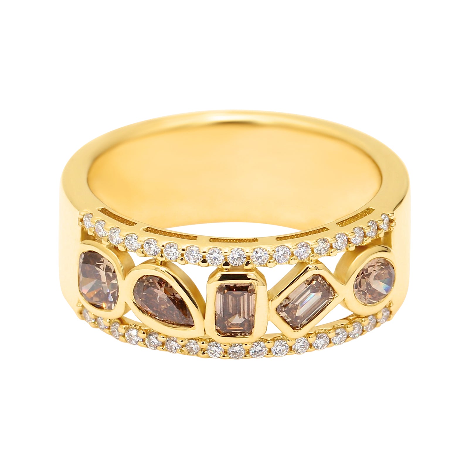 yellow gold dress rings 18ct yellow gold hand made dress ring