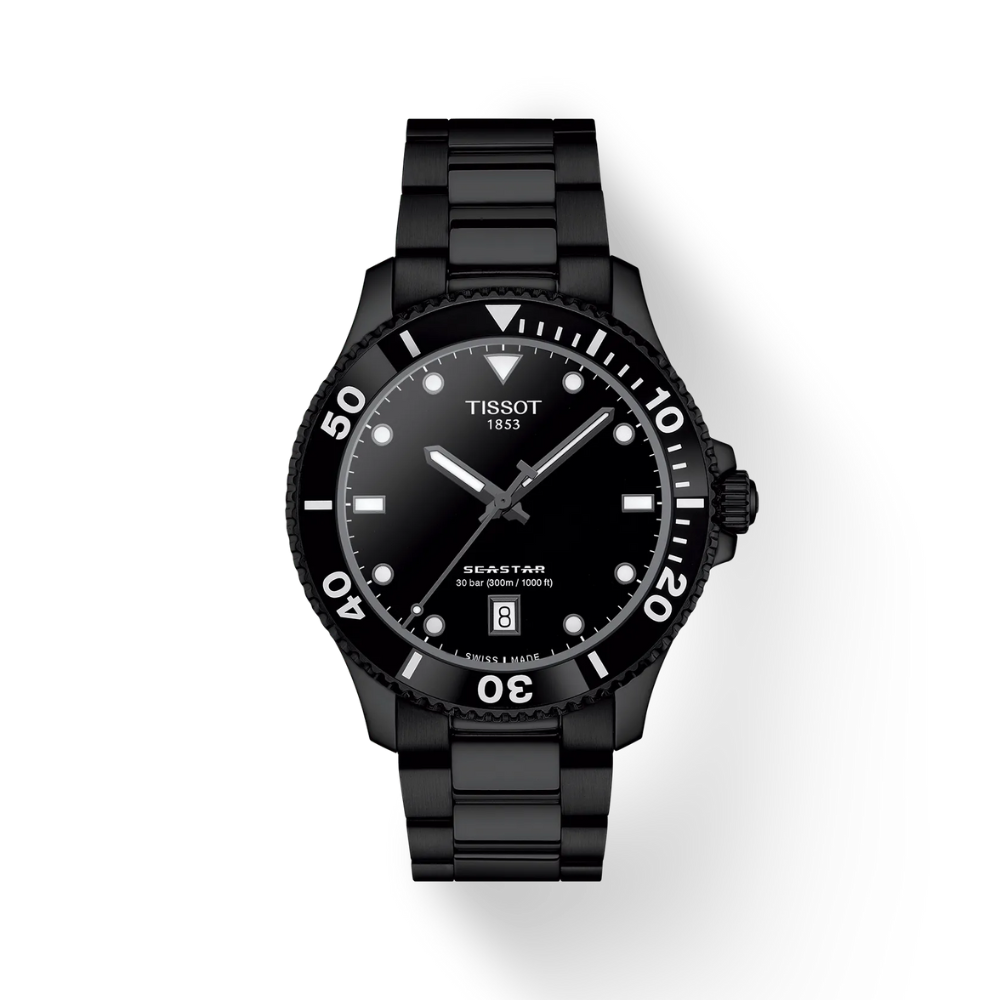 TISSOT Seastar 1000 黒 ラバーベルト　新春キャンペーン Tissot Seastar 1000 Quartz 40mm Watch T1204103305100 – Mazzucchelli's