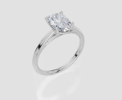 18ct White Gold Oval Cut 1.50 Carat of Diamond Ring