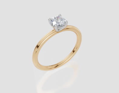 18ct Yellow Gold Round Cut 0.50 Carat of Diamond Ring