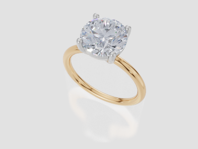 18ct Yellow Gold Round Cut 3.00 Carat of Diamond Ring