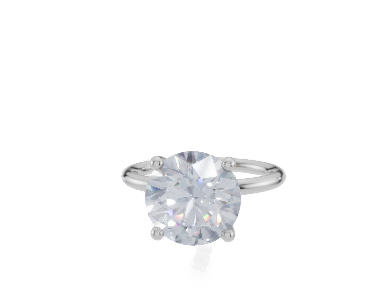 18ct White Gold Round Cut 4.00 Carat of Diamond Ring