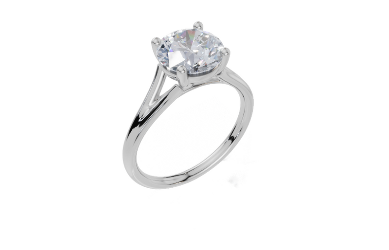 18ct White Gold Round Cut 2.00 Carat of Lab-Grown Diamond Ring
