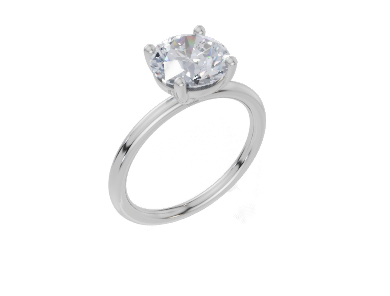 18ct White Gold Round Cut 2.00 Carat of Lab-Grown Diamond Ring