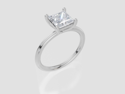 18ct White Gold Princess Cut 1.50 Carat of Diamond Ring