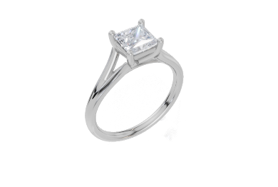 18ct White Gold Princess Cut 1.00 Carat of Diamond Ring