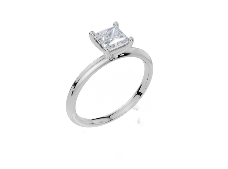 18ct White Gold Princess Cut 0.75 Carat of Diamond Ring