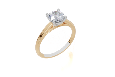 18ct Yellow Gold Round Cut 1.00 Carat of Diamond Ring