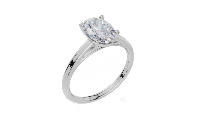 18ct White Gold Oval Cut 1.50 Carat of Diamond Ring