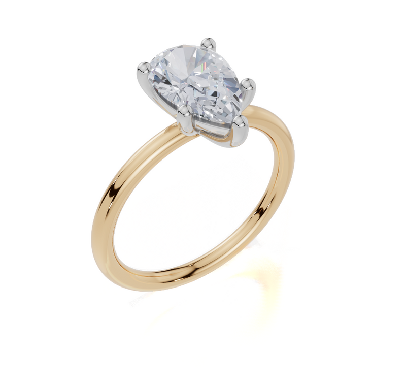 18ct Yellow Gold Pear Cut 1.50 Carat of Diamond Ring