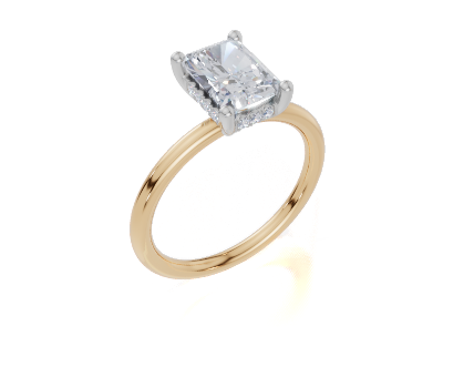 18ct Yellow Gold Radiant Cut 1.57 Carat tw of Lab-Grown Diamond Ring