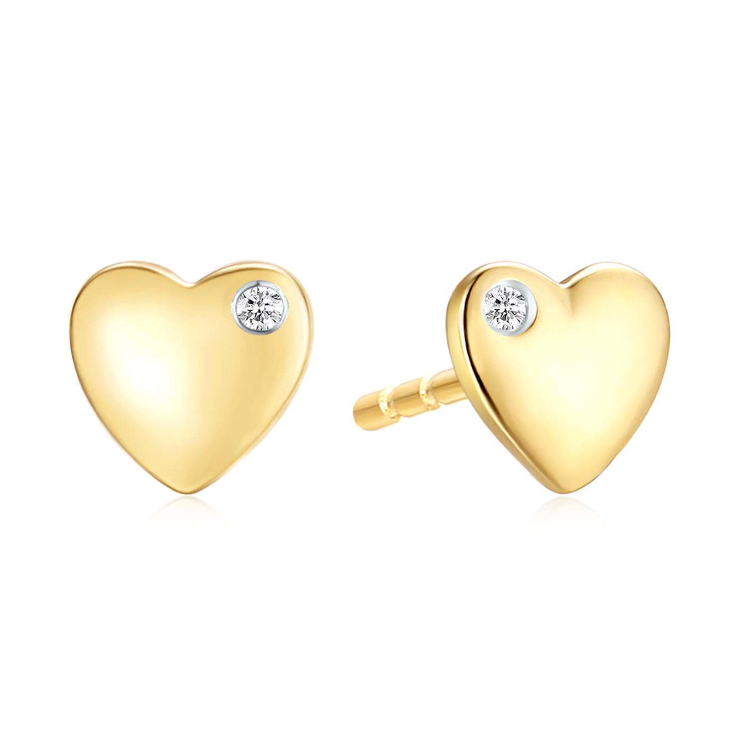 Yellow on sale heart earrings