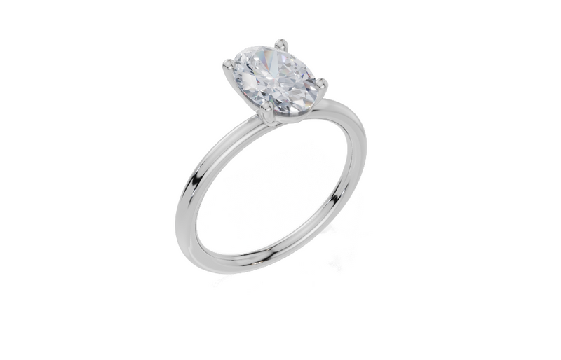 18ct White Gold Oval Cut 1.50 Carat of Diamond Ring