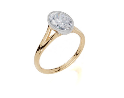 18ct Yellow Gold Oval Cut 1.50 Carat of Diamond Ring