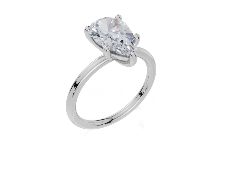 18ct White Gold Pear Cut 2.00 Carat of Diamond Ring
