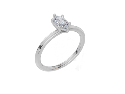 18ct White Gold Marquise Cut 0.50 Carat of Diamond Ring