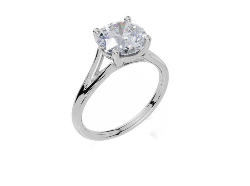 18ct White Gold Round Cut 2.00 Carat of Lab-Grown Diamond Ring