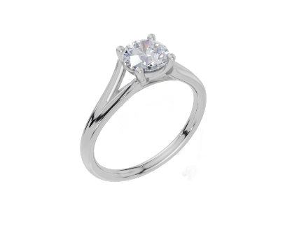 18ct White Gold Round Cut 0.75 Carat of Lab-Grown Diamond Ring