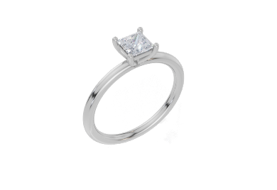 18ct White Gold Princess Cut 0.50 Carat of Diamond Ring