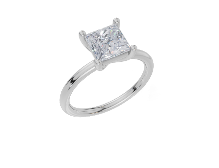 18ct White Gold Princess Cut 1.50 Carat of Diamond Ring