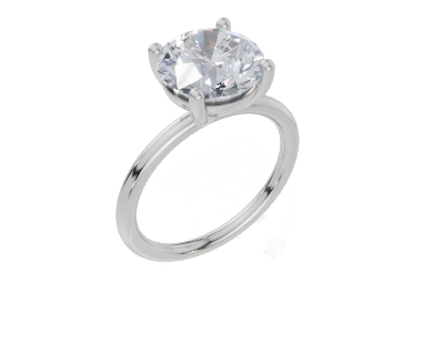 18ct White Gold Round Cut 3.00 Carat of Diamond Ring