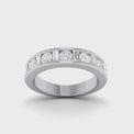 18ct White Gold Round Brillant & Baguette Cut with 1 CARAT tw of Diamonds Ring