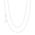 9ct White Gold 65-70cm Adjustable Cable Chain