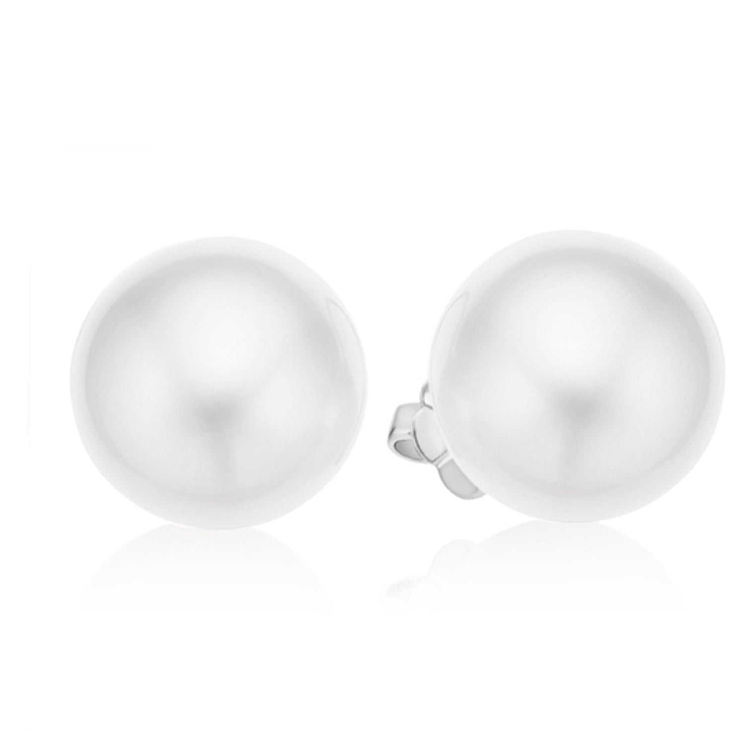 Perla By Autore 18ct White Gold 12mm South Sea Pearl Studs