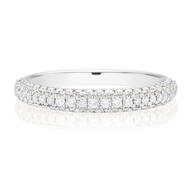 Vera Wang Love 18ct White Gold Round Brilliant Cut with 1/2 Carat tw of Diamonds Ring