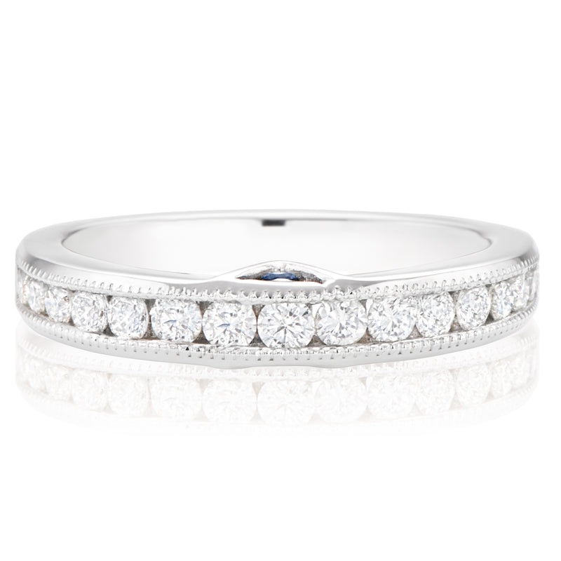 Vera Wang Love 18ct White Gold Round Brilliant Cut with 1/2 Carat tw of Diamonds Ring